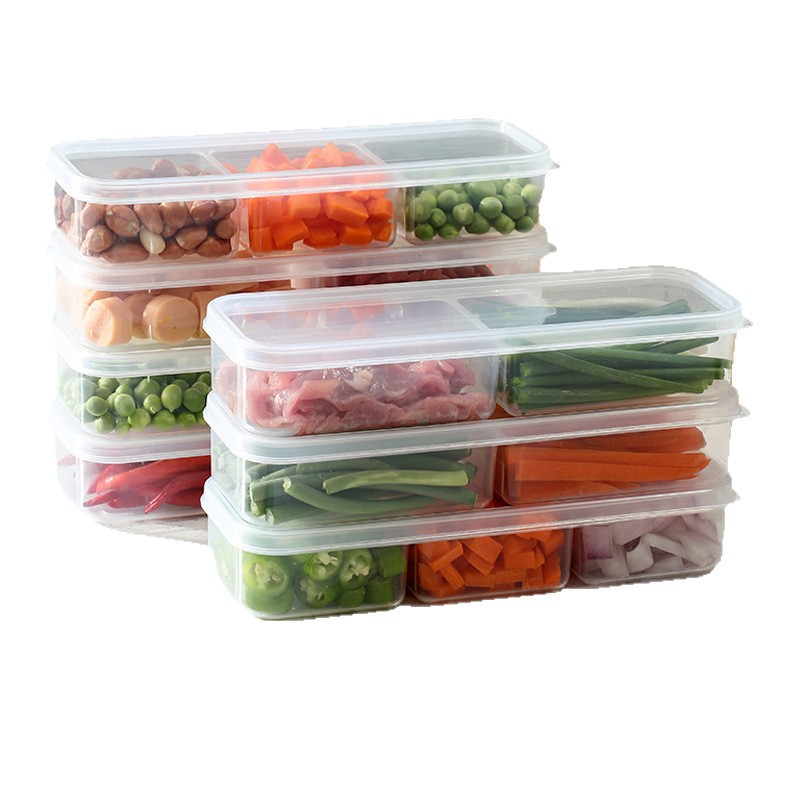 Refrigerador de hendidura estrecha caja de preservación casera de carne congelada dividida caja de alimentación de gran capacidad caja de congelación