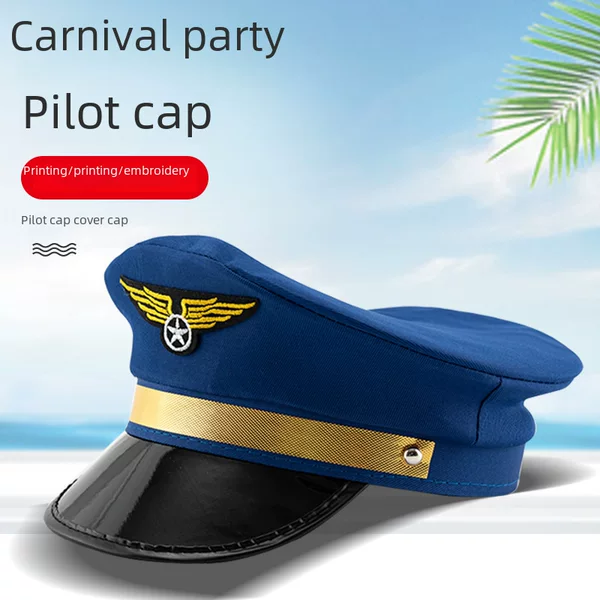 Pilot Hats for Men and Women, Retro Captain Hats, Cosplay Role-Playing Props, Party Costumes, Ready in Stock