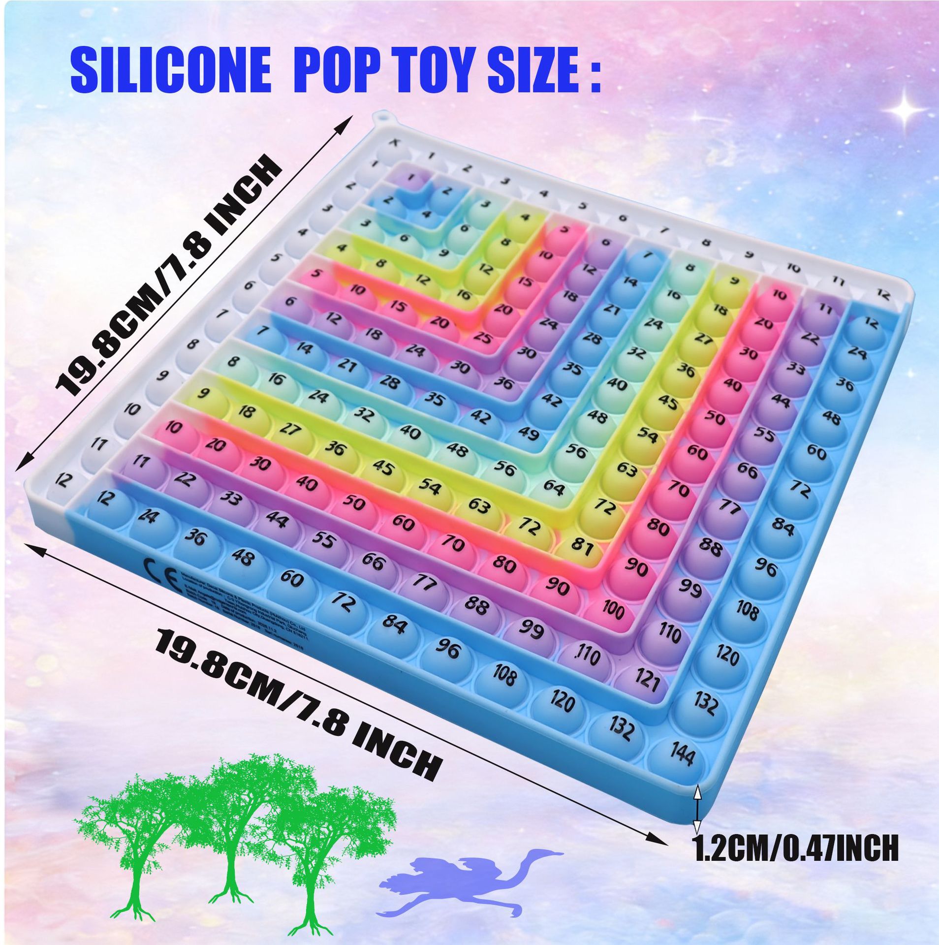 12x12 entrenamiento de pensamiento matemático multiplicativo para matar ratas pioneros juegos puzzle por juguete de Ciencia y educación portátil