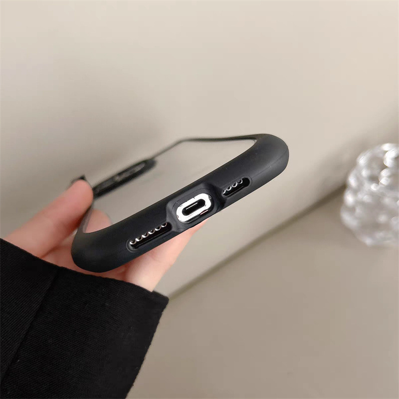 Simple Transparent Cat Ears for Apple 15 Mobile Phone Case iphone14pro Personality Creative 13pro Niche 12