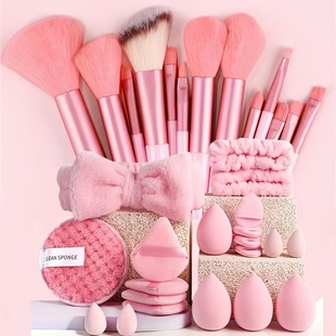 Cross-Border Powder Puff Set 20Pc 33Pc 40Pc Beauty Tool Large Combination Set Facial Cleansing Makeup Puff
