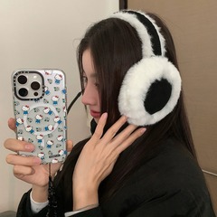 Maillard brown ear cups for women in winter cute ear protection warm plush ear cups ear pack anti-freeze ear cover riding bike