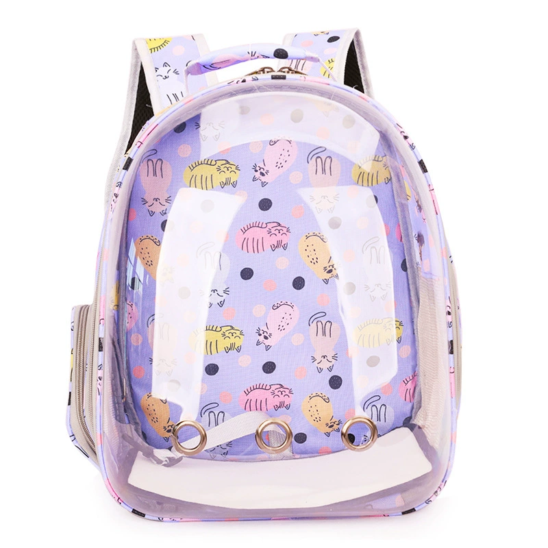 Handheld space backpack, transparent dome design, portable 0.98 kg
