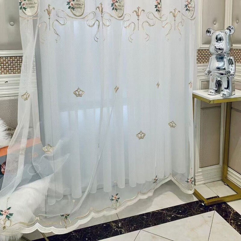 Pastoral-style Embroidered Yarn Exquisite Small Floral Milk Silk Floral Clusters Textic Bar Dripping Princess Style