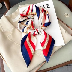 New 2023 Model 70 Small Square Scarf Imitating Silk Scarf Professional Spring and Autumn Collar Scarf Stylish Neck Scarf Cross-border Wholesale Scarf