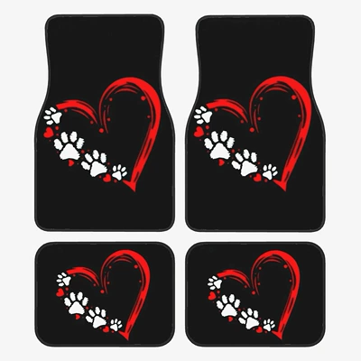 Avtomobil döşəmə paspasları — and Easy to Care For, Four-Piece Set - new-temu-floor-mat-31-33444468cm-two-pieces-each