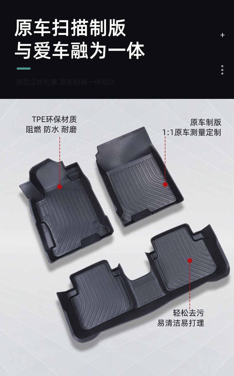 Suitable for Nissan TPE car floor mats/Sentra, Qashqai, New Tiida, Kicks, Livina, X-Trail, Bluebird, Sunny