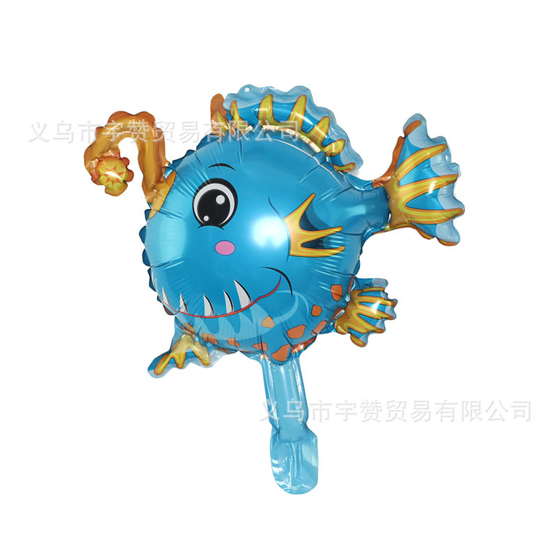 Mini bola de dibujos animados animal calle venta código de exploración pequeño regalo bola de ola bola interior bola de aluminio globo de película globo de empuje