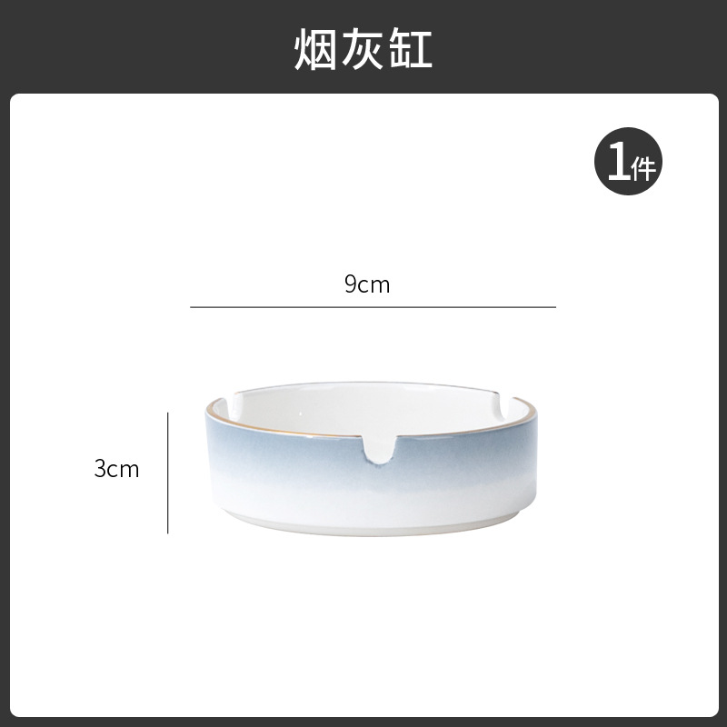 Tangshan tazón doméstico nuevo tazón de fideos hueso porcelana cubiertos sopa tazón de pintura dorado color gradiente puede microondas tazón de cerámica
