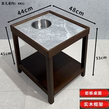 ay茶楼麻将机岩板小茶几棋牌室麻将桌专用茶水架麻将馆可移动置物