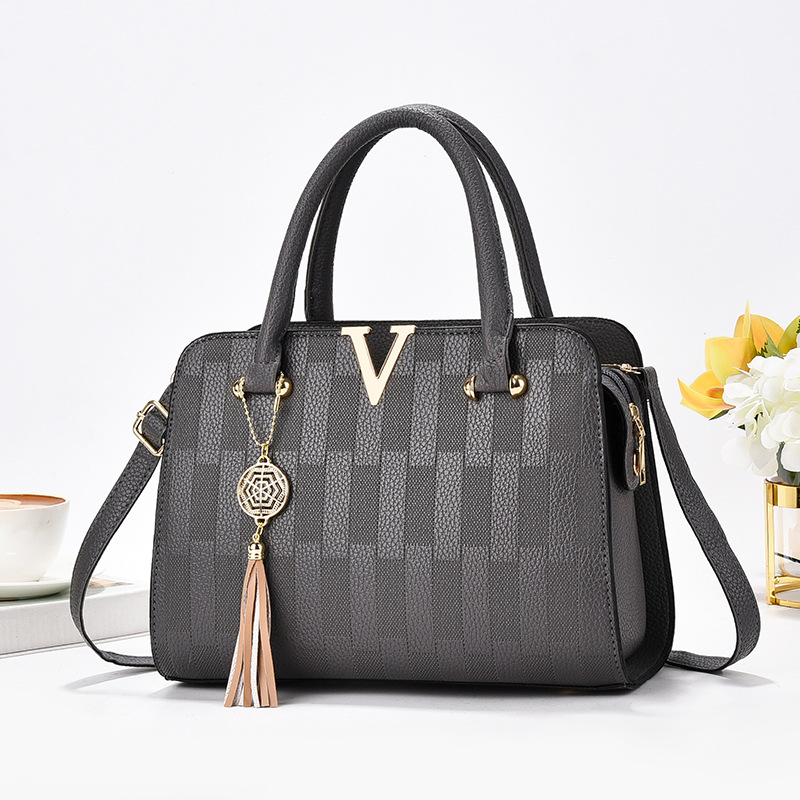 Nuevo bolso de mensajero de un solo hombro de todo fósforo estilo coreano bolso de mujer de mediana edad atmosférico bolso de madre bolso de moda simple bolso grande primavera y verano
