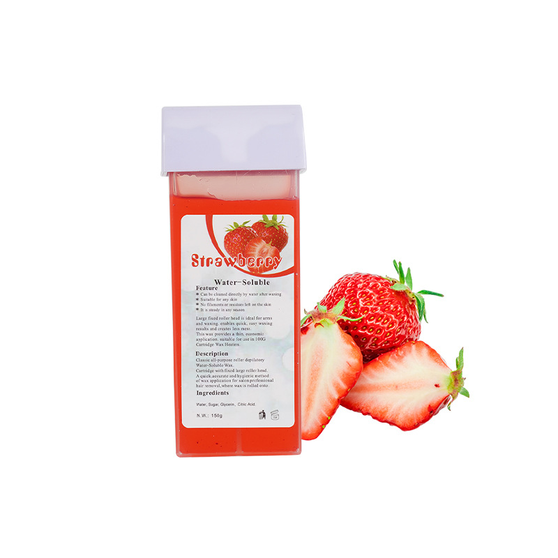 Bloque de cera depilatoria con rodillo – cera de azúcar soluble en agua, 150 g, cera de abejas suave, venta directa de fábrica