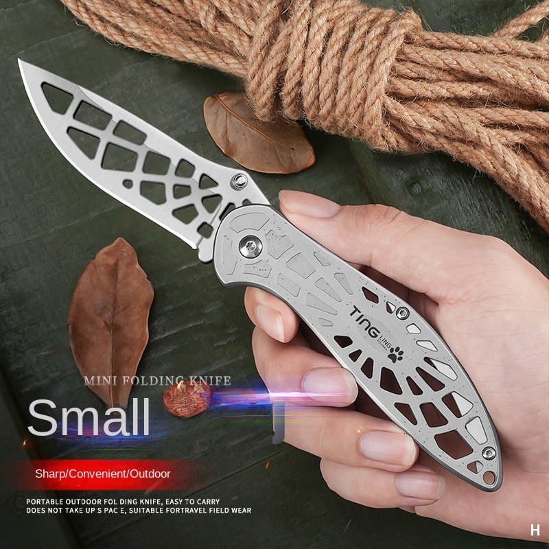 Cuchillo plegable mecánico de mago transfronterizo Amazon cuchillo de frutas al aire libre plegable cuchillo de supervivencia portátil defensa