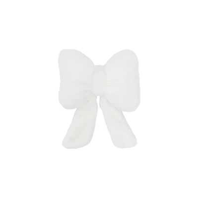 Waist support and Lumbar Support with Cute Bow - rabbit-hair-bow-ribbon-headrest-white