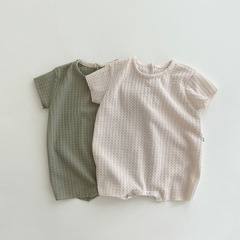 2023 Summer Korean Style Ins Baby Boys' and Girls' Sports Casual Set for Infants, Trendy Cotton Home and Outdoor Suit