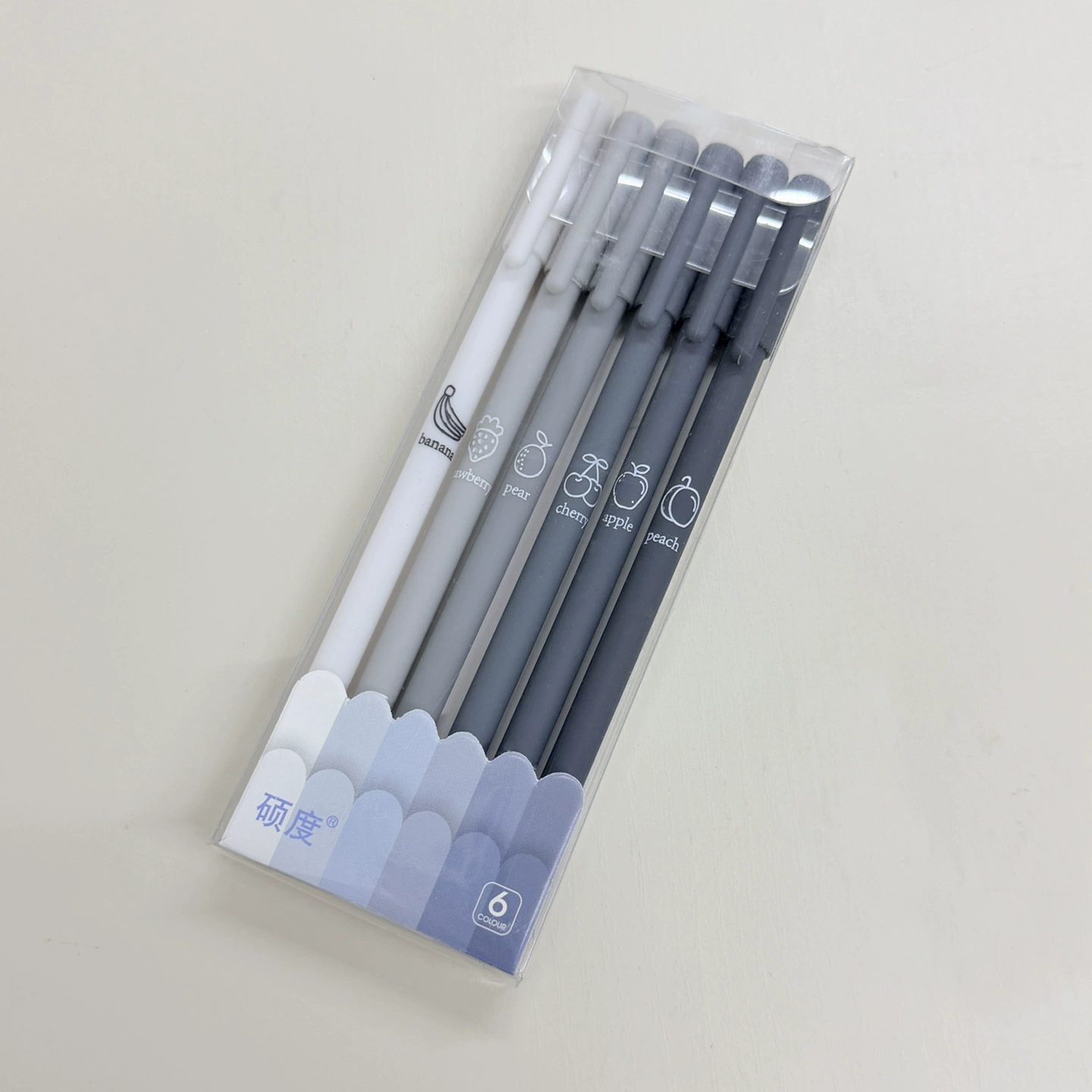 Rollerball Pen Set, Quick-Dry 0.5 mm, Gradient Color Packs for Elementary Students (6pcs)