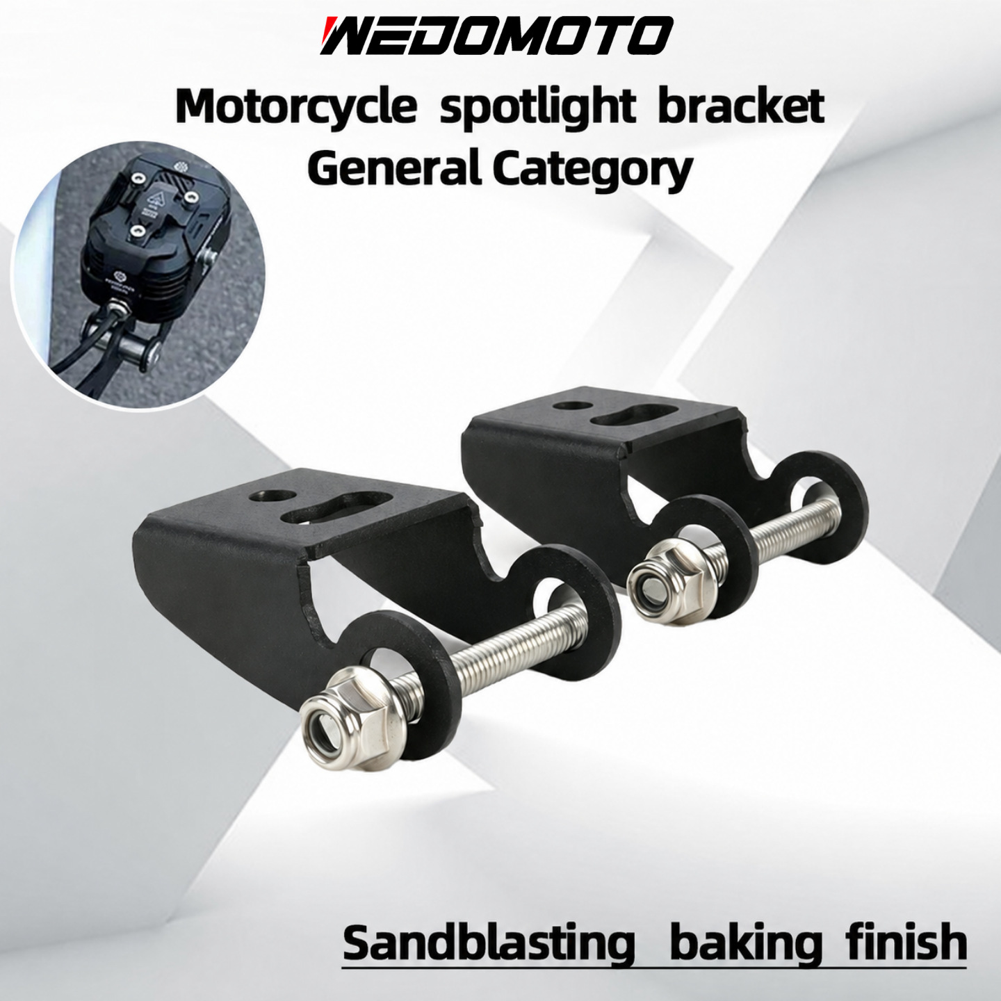 Universal cross-border motorcycle accessories, fixed brackets, scooter accessories, modified crash bars, spotlight bracket accessories, complete set