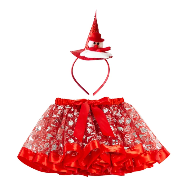 RT115+Red Sequin Snowman Cap Head Buckle