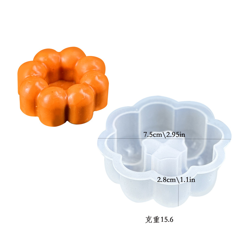 Pang Yaya diy ドーナツシリコンモールド愛デザート接着剤モールドキャンドル装飾品シリコンモールド|undefined