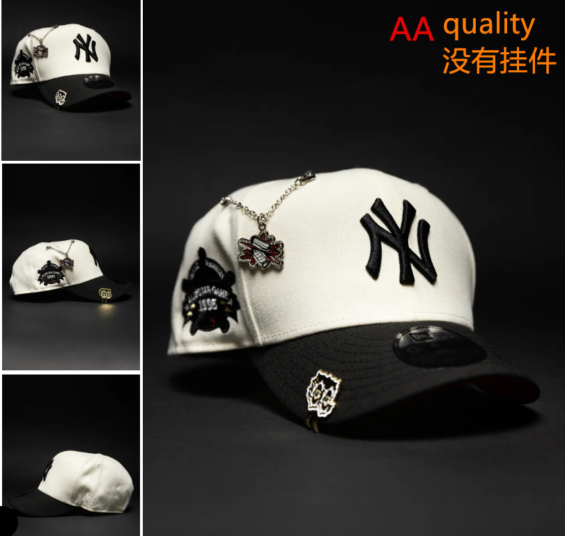 Comercio exterior transfronterizo al por mayor 2026 AA gorra de boca de pato bordado tridimensional ajustable gorra de hip-hop Yankees Dodgers
