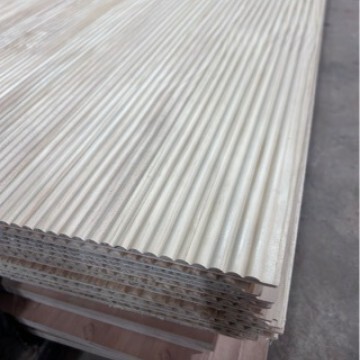 12mm outer semicircular embossed board, pine solid wood wave board, decorative board, linear board, relief board, curved board manufacturer