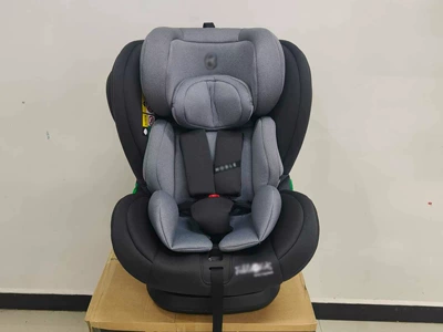 Universal portable infant car safety seat, 360-degree baby booster seat, EU certified (Car child safety seat) - black-1