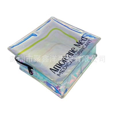 Symphony laser Cosmetic fashion waterproof Storage bag Makeup Goods Storage simple and easy Portable Lipstick Foundation