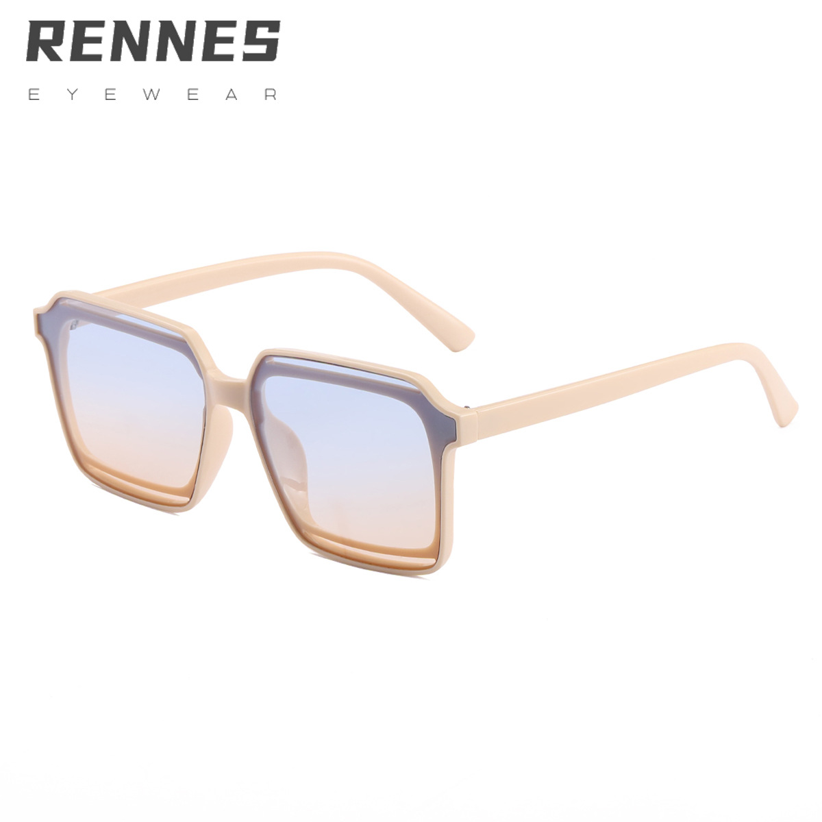 2021 Nuevas gafas de sol de Marco grande de CEJA hueca cuadrada Gafas de sol ins europeas y americanas Gafas de Sol de jalea de moda para mujer