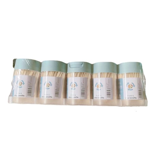 Toothpicks household portable toothpick jar toothpicks 400 barrels bamboo toothpicks catering hotel toothpick box 2 yuan department store