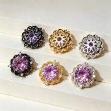 18k�Ƕ�ʯdiy����朸���ɢ�鴮��Ͱ�����Դ�^ֱ�����l����