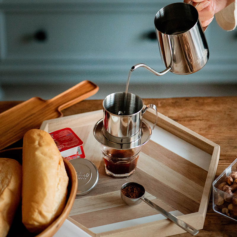 Vietnamese Drip Pot Filter Paper-Free Coffee Filter Cup Funnel Drip Pot Hand Brewing Cup Household Portable Coffee Appliance