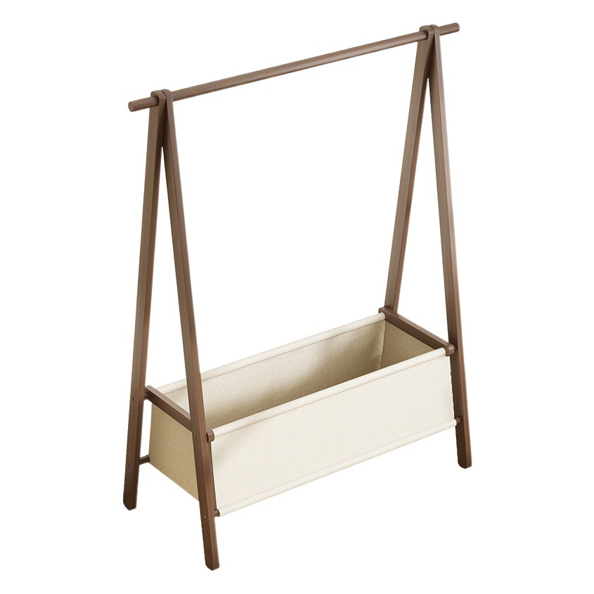 Multifuncional percha piso simple madera maciza plegable perchero dormitorio hogar almacenamiento rack percha