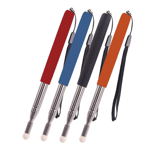Wholesale teaching retractable pointer stainless steel baton teaching stick electronic whiteboard available for teachers