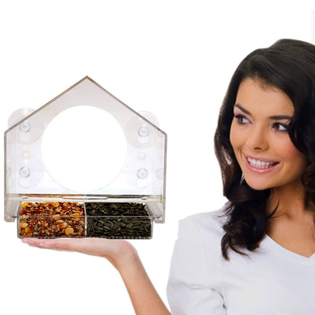 Кормушка для птиц Акриловый Открытый Сад Полевая Кормушка Для Колибри Коробка для кормления птиц Чашка против брызг Трансграничные взрывы