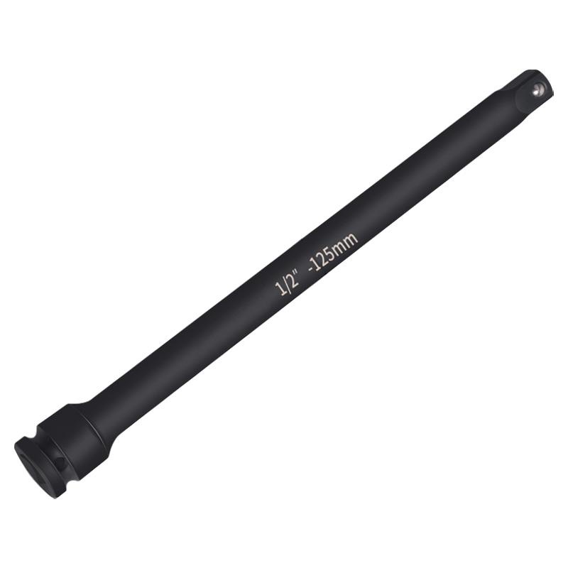 Barra curva en forma de L ultra dura y pesada barra de refuerzo negra barra de extensión de cañón de aire 1 / 2 llave de manga barra de conexión neumática