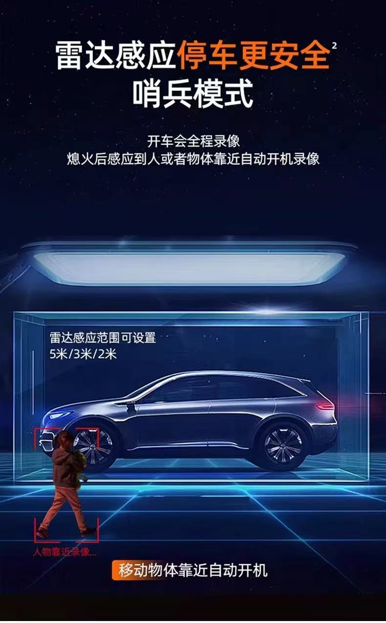 4K Ultra-clear 4-lens front, rear, left, and right 360-degree dashcam with parking monitoring and 24-hour sentinel mode 2026