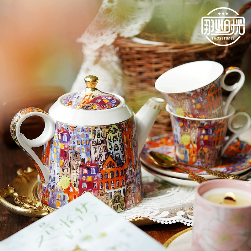 Кофе чашка оптовая английская послеобеденный чайная чашка чайный набор европейский кофейник