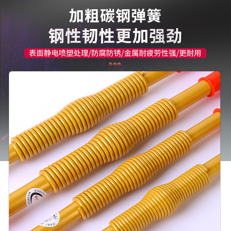 スプリング腕力棒男性家庭用女性腕力器30kg 50kg 60kgフィットネス腕力器拡張胸|undefined