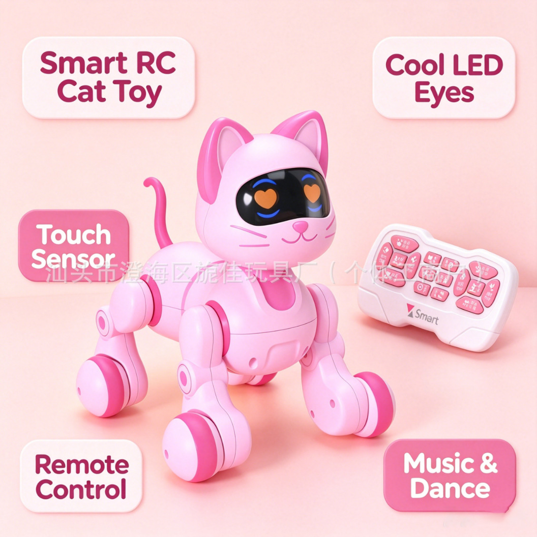 Perro Robot Inteligente de Plástico con Control Remoto e Interactivo para Niños