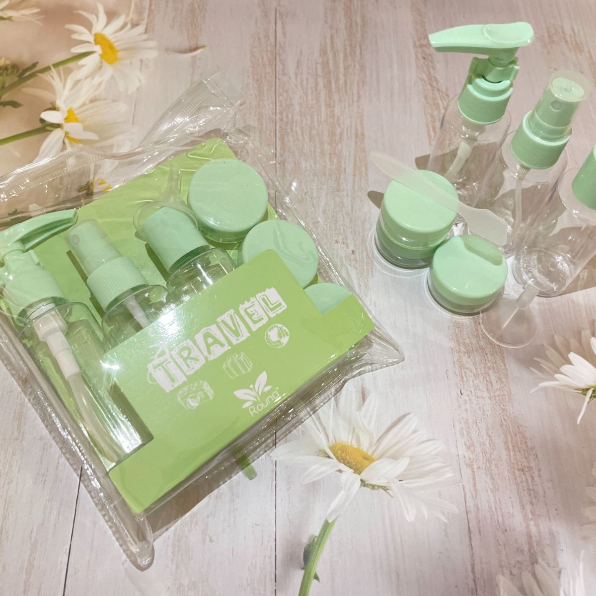 Botella de Spray Weishangke, Botella Recargable de Viaje, Juego de Botellas de Spray, Botella de PET, Envase de PVC, Redonda, Portátil para Viajes