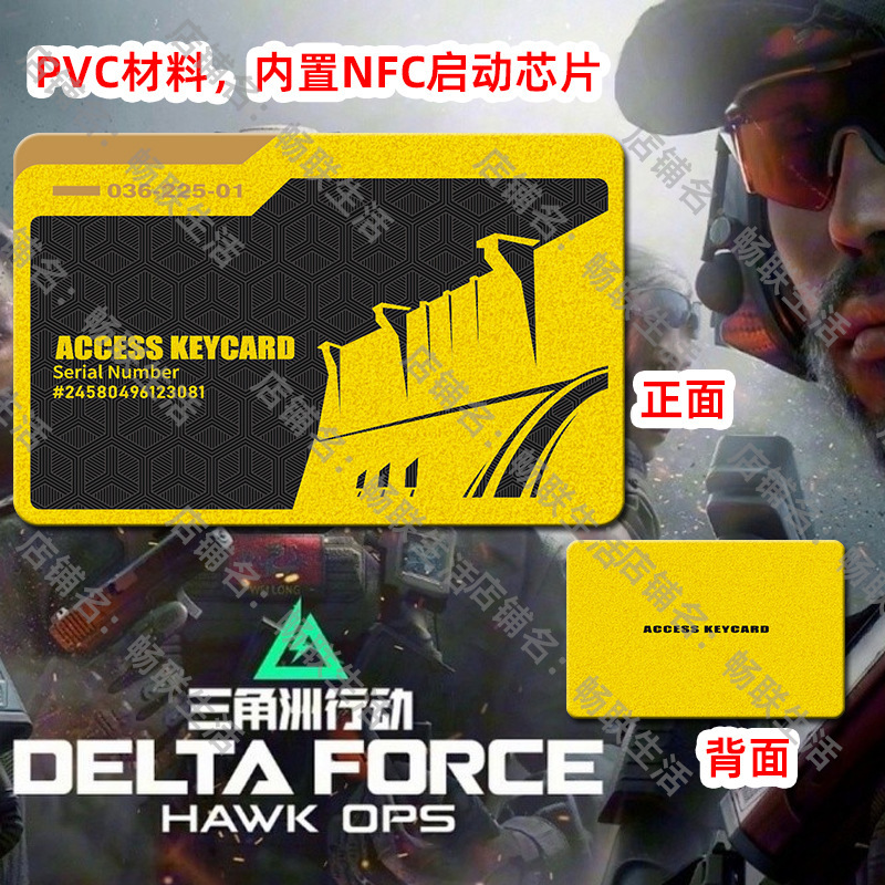 デルタルームカード周辺モデル PVC素材 ジェネラルマネージャー プレジデントカード キングキーホルダーカード NFCスタートゲーム|undefined
