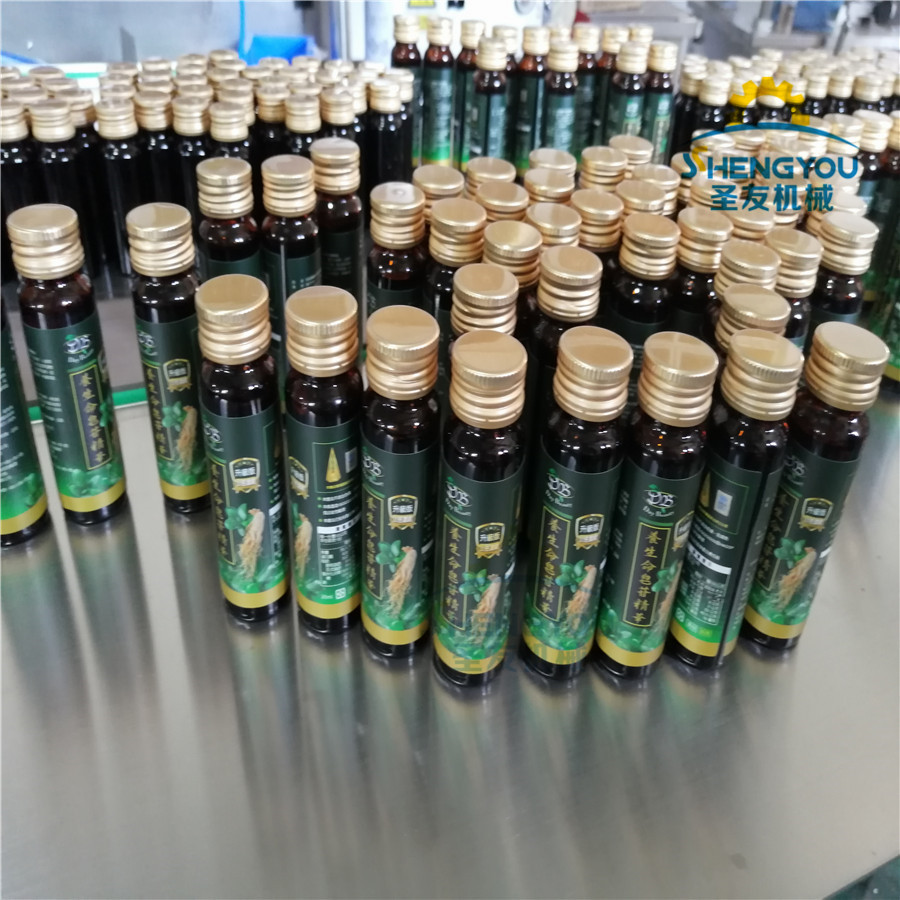 全自动糖浆液体灌装机 酵素口服液灌装线 枇杷膏秋梨膏灌装封口机