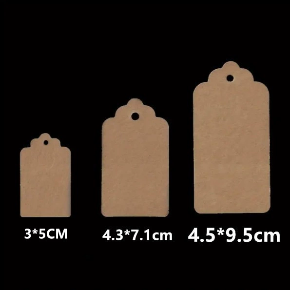 350 г пустой крафт-бумажный бирка подвешенные шпагаты