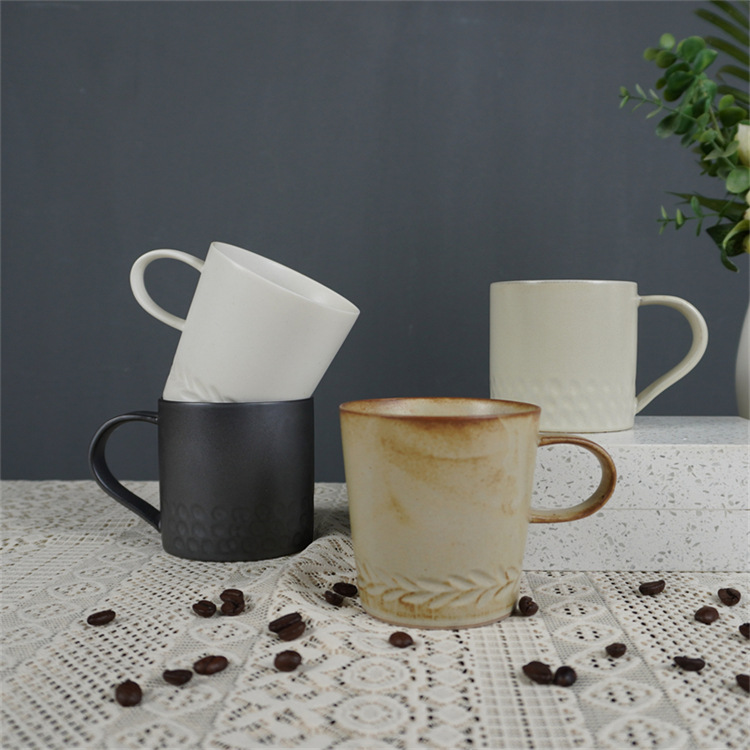 Ceramic Coffee Mug Japanese Style Aesthetic Afternoon Tea Cup_voghion.com
