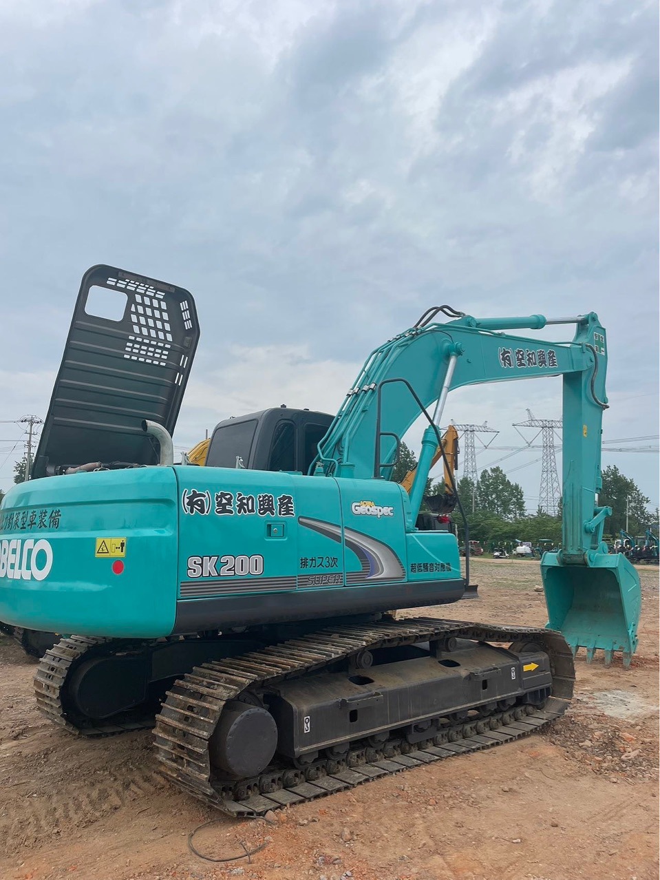 Excavadoras usadas de Shengang 200 en el mercado comercial de exportación de China
