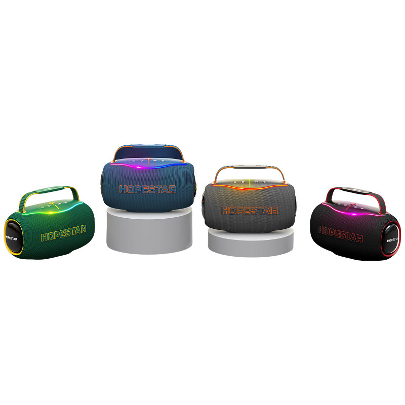 ハイパワー Bluetooth スピーカー 80 ワット屋外ポータブルマイクカラオケサブウーファー RGB カラーライトスピーカー|undefined