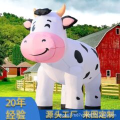 クリスマス発光インフレータブル牛 2m クロスボーダー スポット中庭装飾