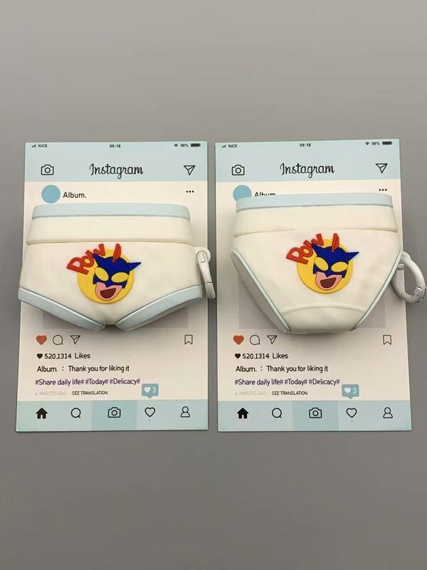 卡通拉布布包包适用airpods4代保护套二代3代pro2苹果蓝牙耳机壳|undefined