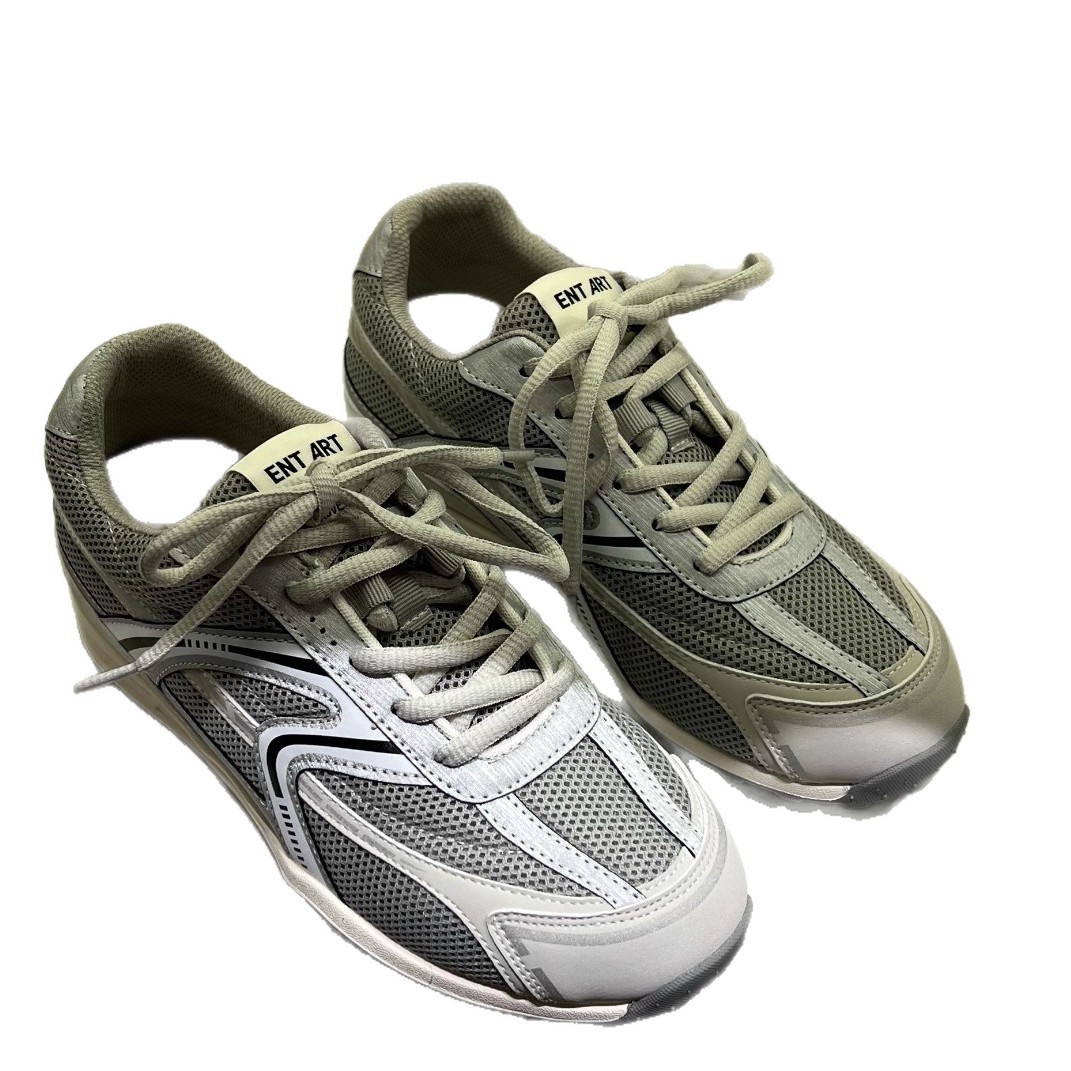 Zapatos de moda de malla transpirable para mujeres al aire libre versátiles zapatos de correr planos 2026 nuevos estudiantes zapatos casuales planos Gump