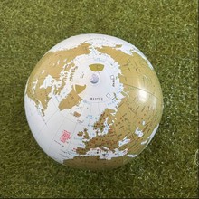 现货供应PVC充气中文版地球仪PVC充气世界地图球16寸教学器具